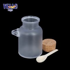 100g 200g 300g 500g Scrub Bath Salt Jars / Cosmetic Mask Jar Bottle With Wood Spoon