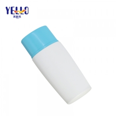 Squeezing Plastic Flat Bottles For Sunblocks Cream , Empty Customized Cosmetic Packaging Bottle