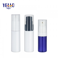 Small Cylinder PET Toner Lotion Pump Bottles 10ml 20ml , Mini Size Plastic Bottle