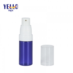 Small Cylinder PET Toner Lotion Pump Bottles 10ml 20ml , Mini Size Plastic Bottle