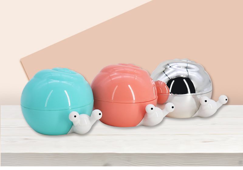 Snail Shape Plastic Face Cream Jars