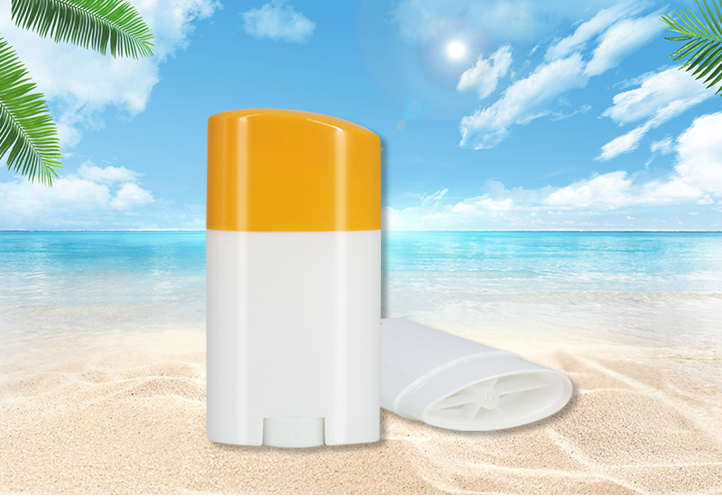 25g PP Plastic Sunscreen Stick Roller On Bottle , Customized Sun Stick Container