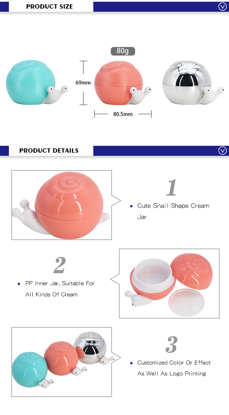 Custom Made Cosmetic Packaging Jars
