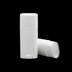 Pure White Plastic Sun Block Stick Container Roll On Bottle 50ml