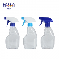 400ml Clear Trigger Sprayer Disinfectant Bottles / Empty Alcohol Spray Can