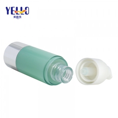 Luxury Plastic Airless Pump Bottles 30ml, Refillable Cylinder Airless Bottle For Foundation