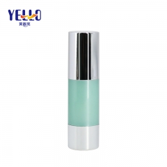 Luxury Plastic Airless Pump Bottles 30ml, Refillable Cylinder Airless Bottle For Foundation