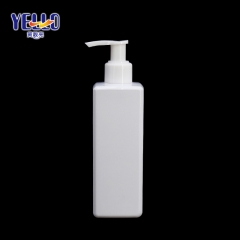 White Square Plastic Shampoo Washing Bottles 250ml , Empty Lotion Container