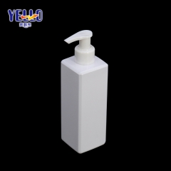 White Square Plastic Shampoo Washing Bottles 250ml , Empty Lotion Container