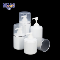 250ml 300ml 500ml Plastic Lotion Pump Bottles, HDPE Cylinder Shampoo Bottles