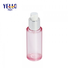 50ml 60ml Clear Pink PLastic PET Lotion Spray Bottles Silver Pump
