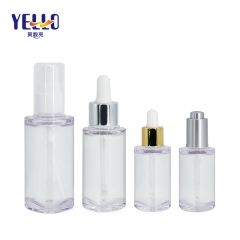 Triangle Clear Lotion Bottles , Eco Friendly Cosmetic Serum Bottle 15ml