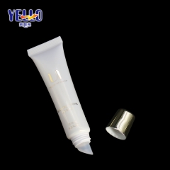 Custom 10 ml 15 ml Lip Gloss Squeeze Tubes With Gold Cap