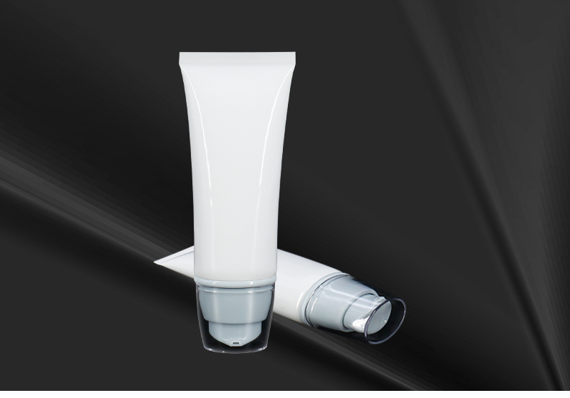 Unique Airless Pump Moisturizing Lotion Tubes , Empty Cosmetic Packaging Tube