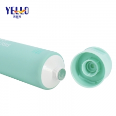 Blue Matte Face Cream Plastic Cosmetic Squeeze Tubes 100g With Flip Cap