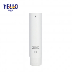 Round White 100ml 3.5oz Cosmetic Packaging Tube For Moisturizing Cleanser