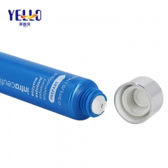 5ml Blue Cosmetic Lotion Squeeze Tubes With Silver Screw Cap