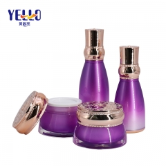 80ml 100ml Empty Purple Cosmetic Cream Bottles And Face Cream Jars