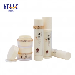 Cream-coloured Recyclable Plastic Cosmetic Containers Packaging For Skin Care 50 Gram