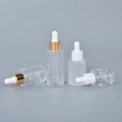 Wholesale Cylinder 20ml 30ml 50ml Glass Dropper Bottles For Serum Or Oil