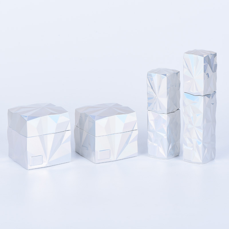 Luxury Pink Square Cosmetic Container Jars 40g 60g For Face Cream