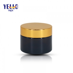 Classic Round 30g 50g Glass Cosmetic Jars With Gold Lid