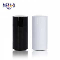 75ml White Black Empty Twist Up Tubes Deodorant Stick Container