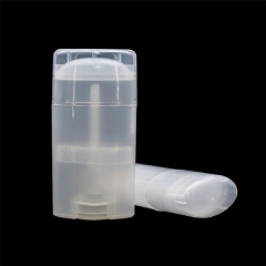 Transparent 30g Twist Up Deodorant Tubes Container For Cosmetic Packaging