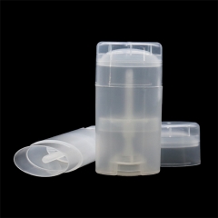 Transparent 30g Twist Up Deodorant Tubes Container For Cosmetic Packaging