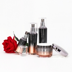 OEM Custom New Design Acrylic Pump Bottles And Cosmetic Jars With Lids Wholesale