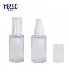 Unique Diamond Shape bottle Thick Wall Lotion Dropper Bottles 15ml 45ml