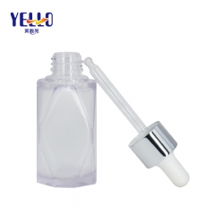 Unique Diamond Shape bottle Thick Wall Lotion Dropper Bottles 15ml 45ml