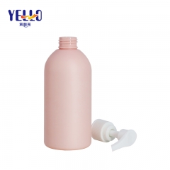 Botella de bomba de loción de 250 ml al por mayor de envases cosméticos vacíos de color rosa