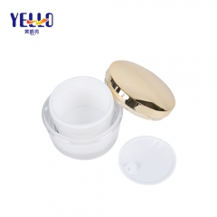 Factory Gold Acrylic Plastic Lotion Pump Bottle And Cream Jar Set