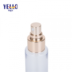 50ml 100ml 150ml Long Slim Plastic Bottles With Golden Mist Spray Pump