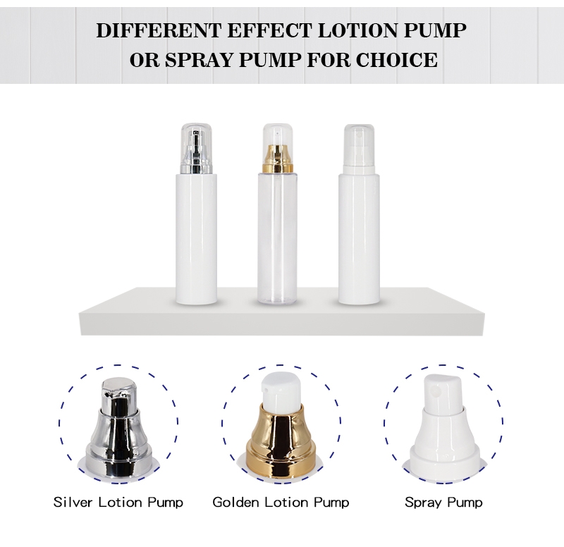 50ml 100ml 120ml Mist Spray Bottle With Gold Pump