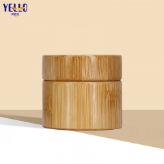 Eco Friendly Bamboo Wooden Cosmetic Cream Jars 30ml 50ml With Lids