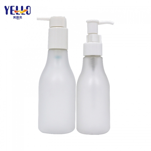 Botellas de loción con bomba de 180 ml y 6 onzas Botella de crema de plástico esmerilado