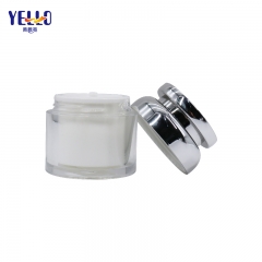 Custom 30g Empty Acrylic Cosmetic Plastic Jars With Lid For Cream