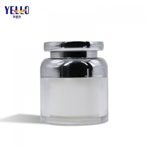 Custom 30g Empty Acrylic Cosmetic Plastic Jars With Lid For Cream