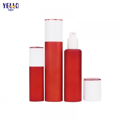 Luxury Red Glass Cosmetic Jars Containers For Creams And Lotion Bottles