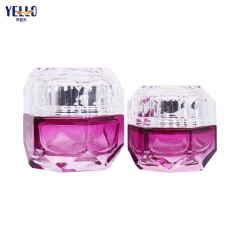 Luxury Glass Cosmetic Jars With Lids And Lotion Pump Bottle Set