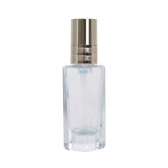 Wholesale Square 25ml Cosmetic Glass Cream Bottles With Gold Pump