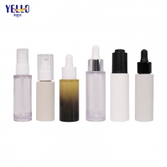 Custom 20ml 30ml Serum Bottles, 1 oz Empty Plastic Oil Dropper Bottles