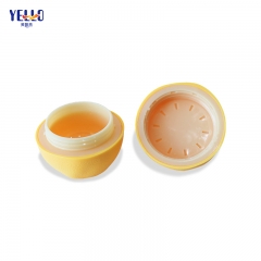 Custom Yellow Empty Cosmetic Packaging Cream Jars Lemon Shape