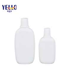 200Ml HDPE Plastic Matte White Shampoo Bottle With Disc Top Cap