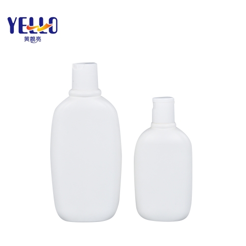 200Ml HDPE Plastic Matte White Shampoo Bottle With Disc Top Cap