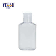 60ml Clear Plastic Hand Sanitizer Gel Bottle With Flip Top Cap Tasteless