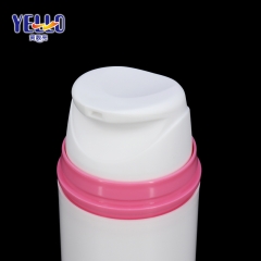Opaque White Plastic Airless Treatment Pump Bottles 50Ml For Cosmetics