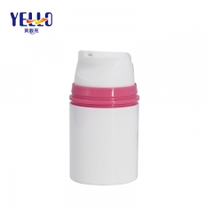 Opaque White Plastic Airless Treatment Pump Bottles 50Ml For Cosmetics